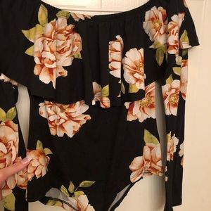 Flowered BodySuit